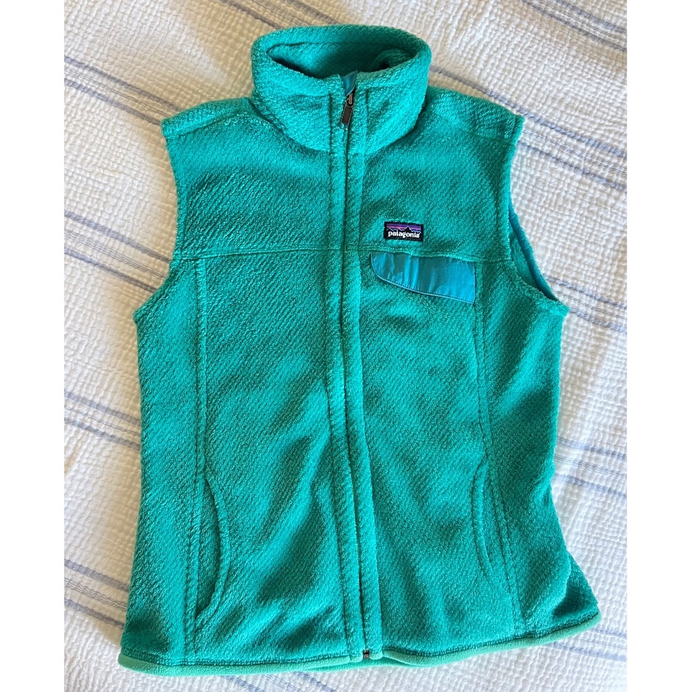 EUC Patagonia | Dark Borealis Green Re-Tool Fleece Vest| M